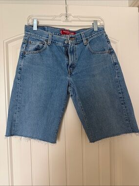Levi's Low Rise Loose Fit Denim Cut-Off Jean Shorts